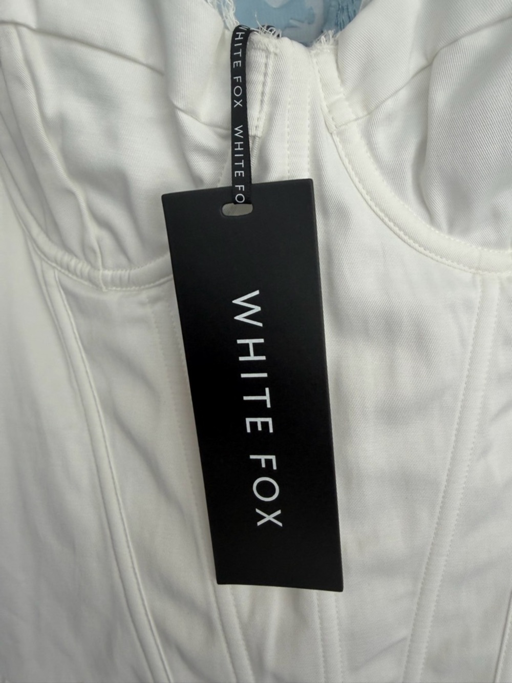 NWT White Fox Boutique White Corset Mini Dress - Picture 3 of 8